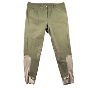 Piper SmartPak Women Riding Pants Breeches Olive Khaki Size 34R Q279